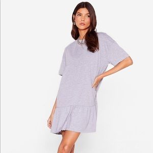 T-shirt tiered mini dress